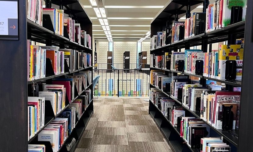 Bookstacks at Main Library